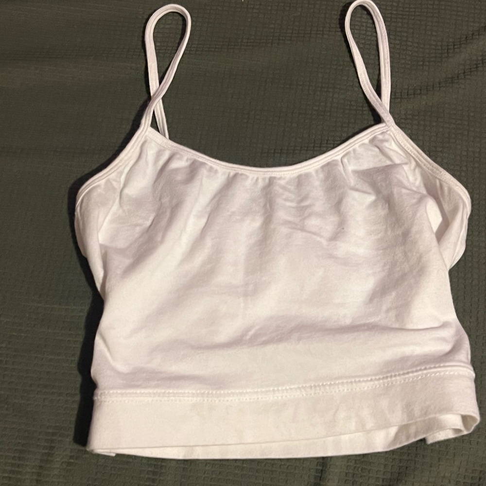 A cute Cami crop top in a white Lilly shade Size S in women’s